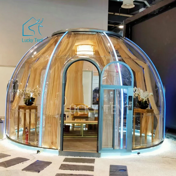 

Outdoor Premium Leisure Geodesic PC Dome Tent Camping Dome House For Outdoor