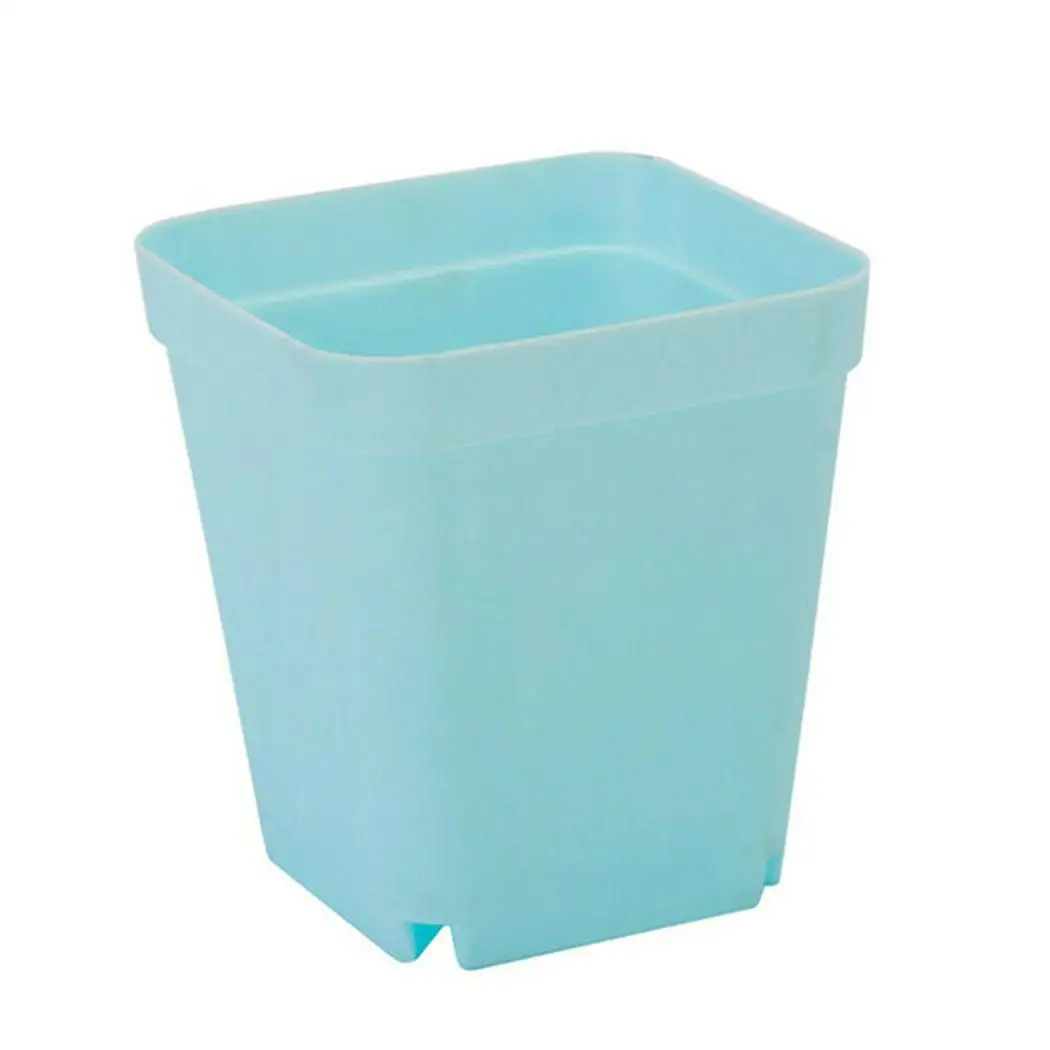 

Pot Flowerpots Plastic Small Vegetable Decor Decoration Office With Tray 15pcs Colorful High Quality Brand New