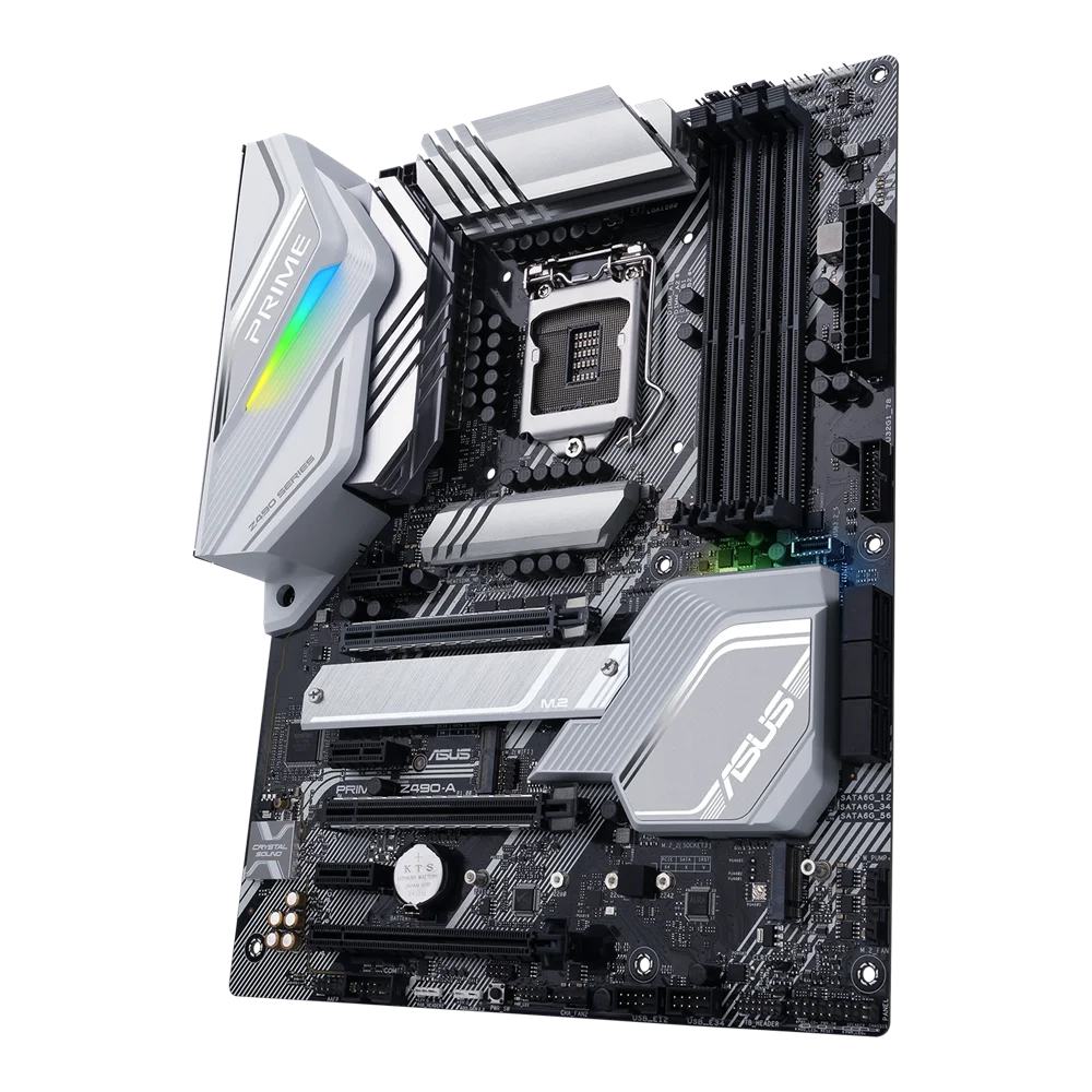 ASUS PRIME Z490-A Motherboard LGA1200 Support i9-11900K i7-11700K i5-10400F 11600K 10600K CPU DDR4 4800MHz HDMI 2xM.2 AURA SYNC