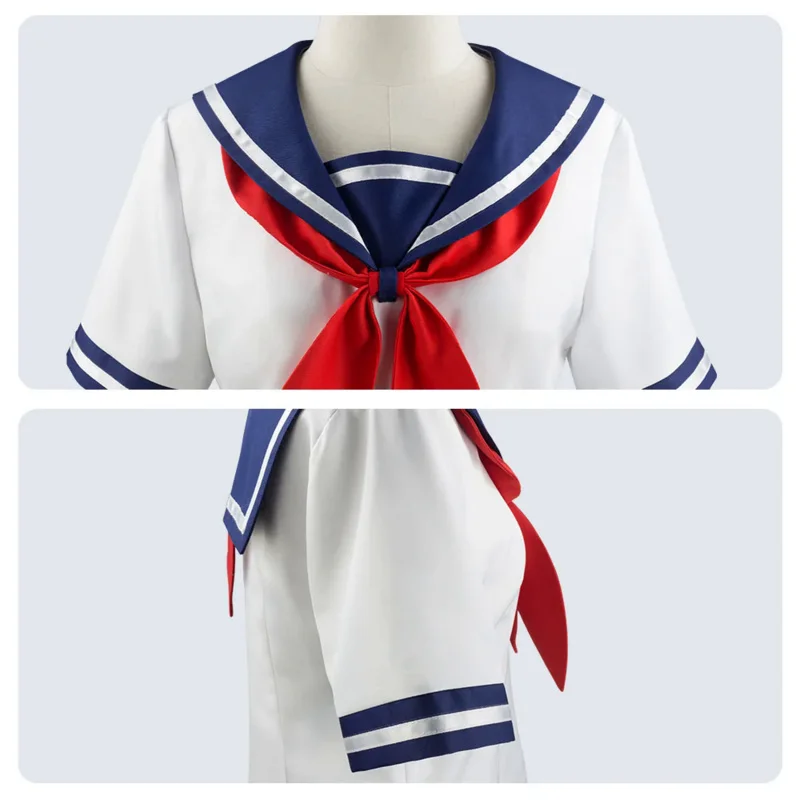 Disfraz de simulador de juego Yandere para mujer, uniforme escolar, traje de marinero, falda superior, Ayano, Aishi, Yandere Chan JK, C36C92