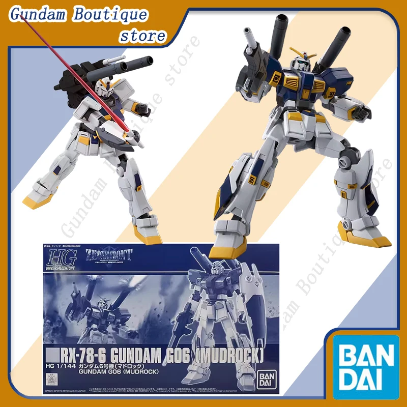 

Оригинальная сборная модель Bandai HG 1/144 RX-78-6 GUNDAM G06 [MUDROCK] — коллекционная фигурка из аниме, игрушка, украшение, подарок для детей