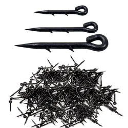 25/50/100pcs Metal Bait Spike Carp Fishing Hook Bait Sting Boilies Pin Spike Maggot Corn Hair Rig Carp Feeder Fishing Tackle