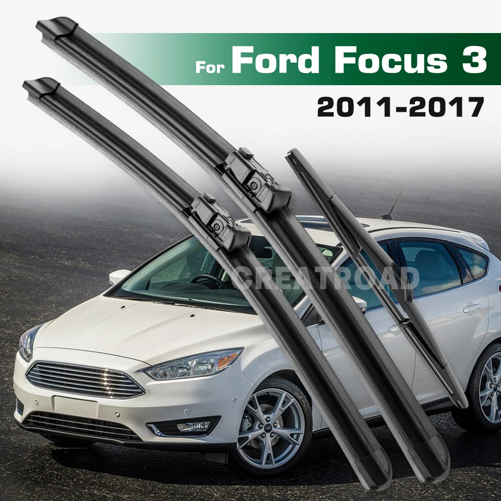 

Набор щеток стеклоочистителя GREATROAD с левым и правым рулем для Ford Focus 3 2011-2017, щетки для лобового стекла