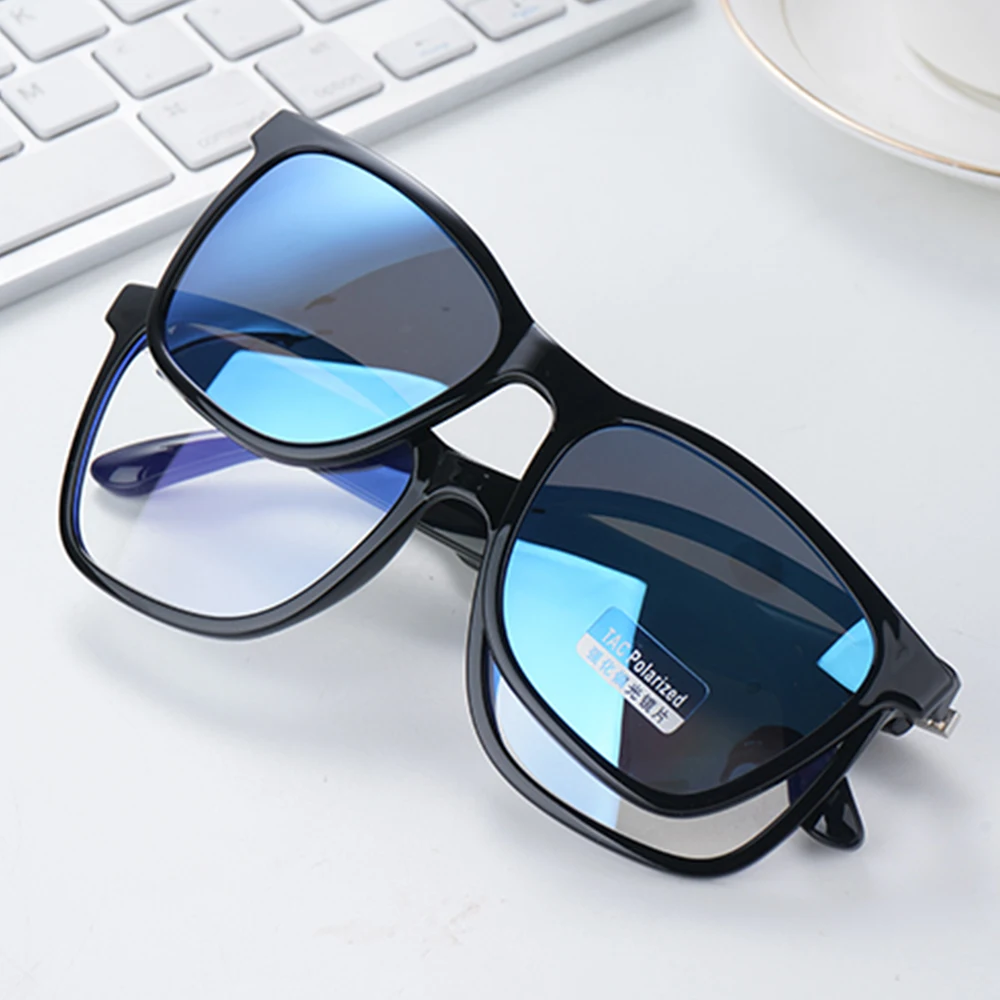 

GS05 Smart Glasses BT Call Anti-Blue+Polarized Double Lens Listen Music Navigating Magnetic Disassembly Sunglasses
