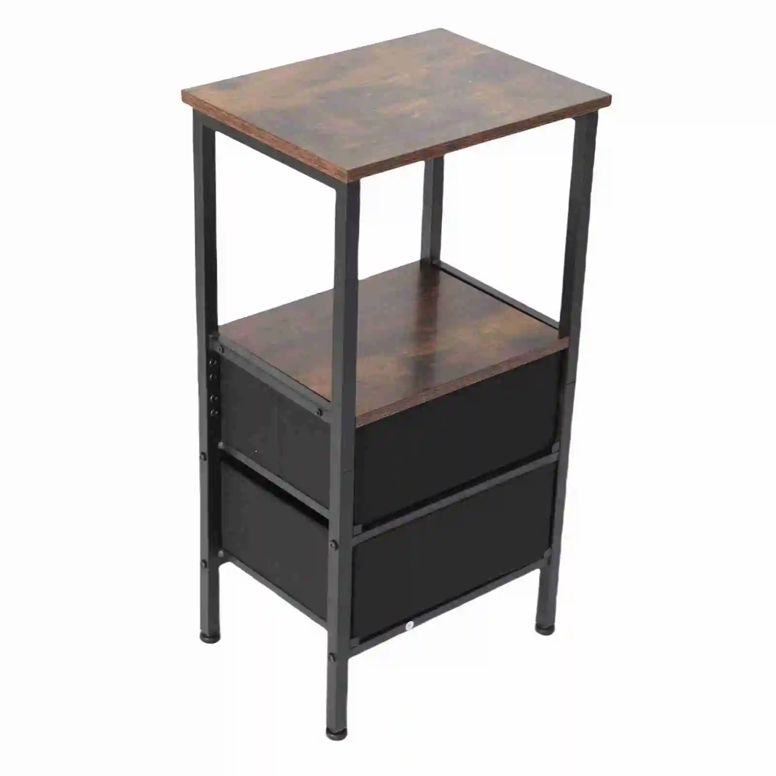 NEW Night Stand for Bedroom Night Stand for Bedroom MDF Carbon Steel Bedside Table with 2 Drawers for Living Room Dorm