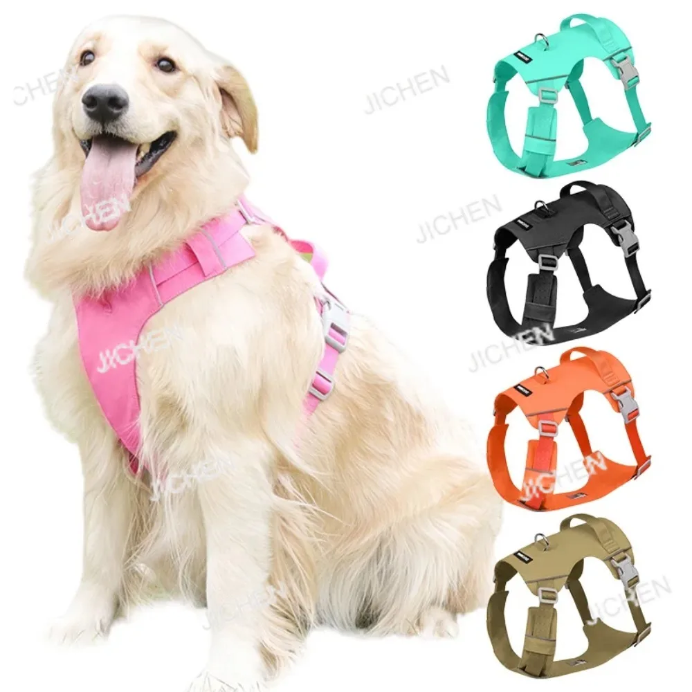 

Ремни для собак, улучшенный нейлоновый водонепроницаемый тактический жилет для маленьких, средних и больших собак, светоотражающие шлейки для собак, аксессуары для домашних собак