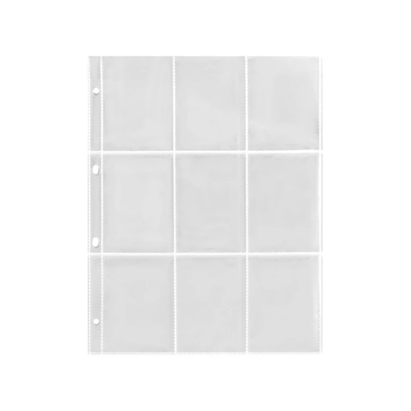 Pack of 20 Plastic Pocket Page Photo Album Binder Sheet Protectors Sleeves For Displaying Photocards And Concert Ticket HX6C