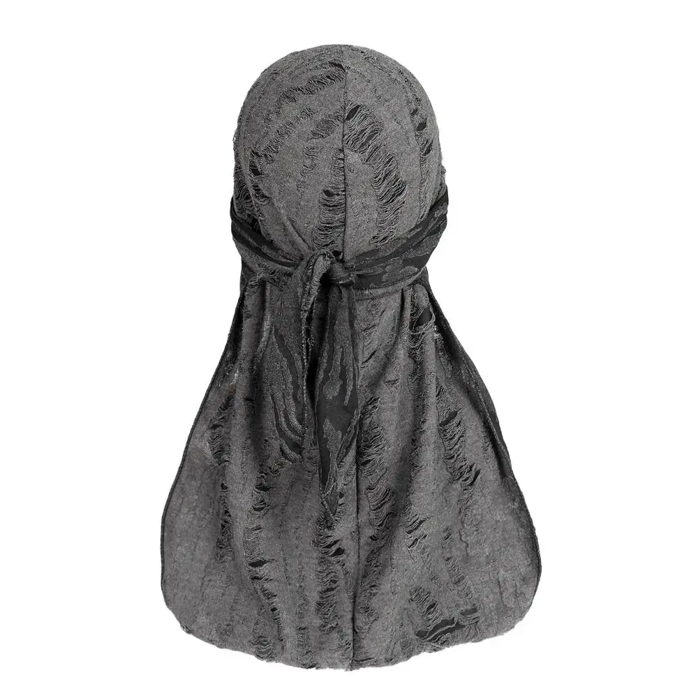 면 힙합 반다나 헤드스카프 통기성 헤드밴드 롱테일 해적 모자 스트랩 헤드밴드 모자 사이클링 헤드 스카프 홀 반다나 캡