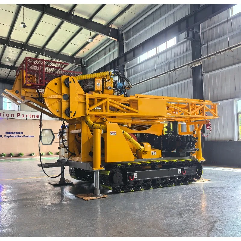 Fully Hydraulic Diesel Operated Portable Core Drilling Rig Pump Motor for Ore Max 1466m Fully Hydraulic Mini Rotary Drilling Rig