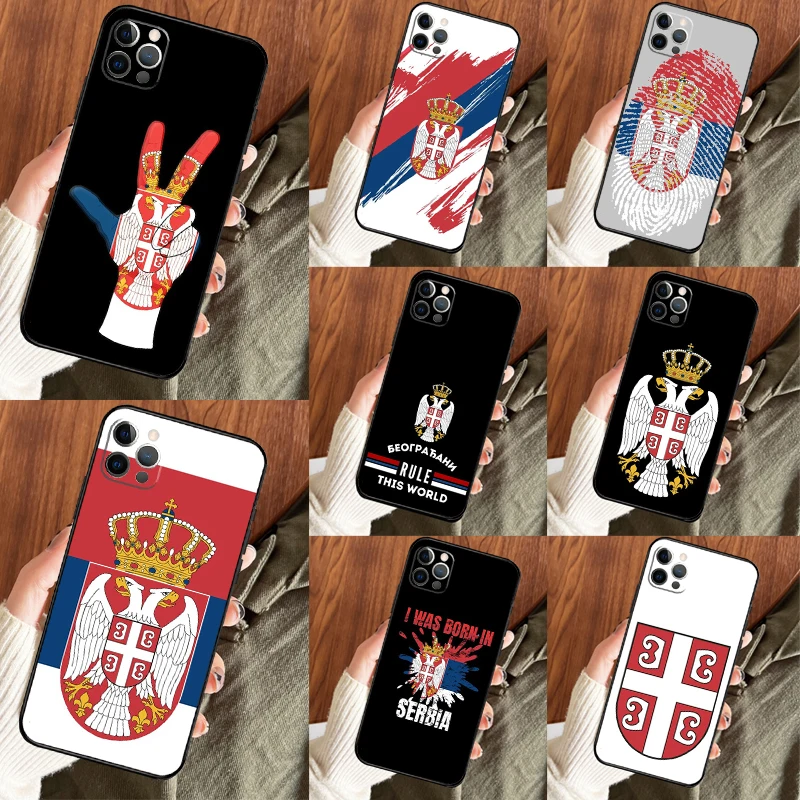 

Флаг Сербии Сербский чехол для телефона Samsung Galaxy S23 FE S20 S21 S22 S23 S25 Ultra S9 S10 Plus S24 FE Задняя крышка