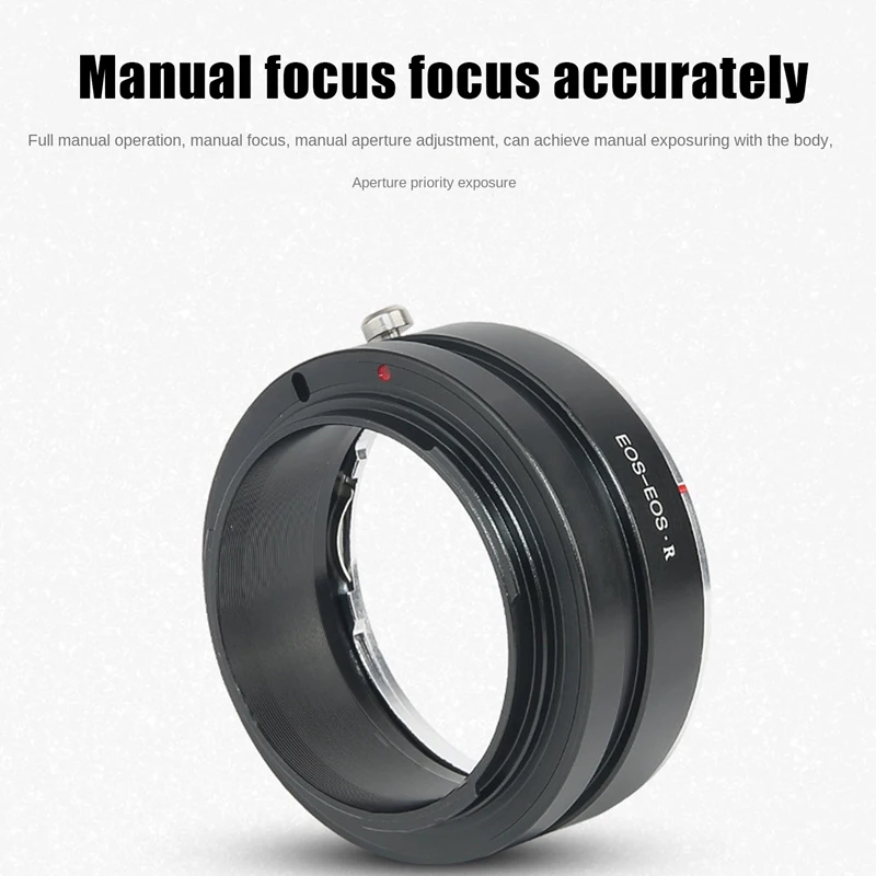 EOS-EOSR Lens Adapter Ring Manual Focus Lens Adapter Ring For Canon EF Lens To For Canon EOSR R5 R6