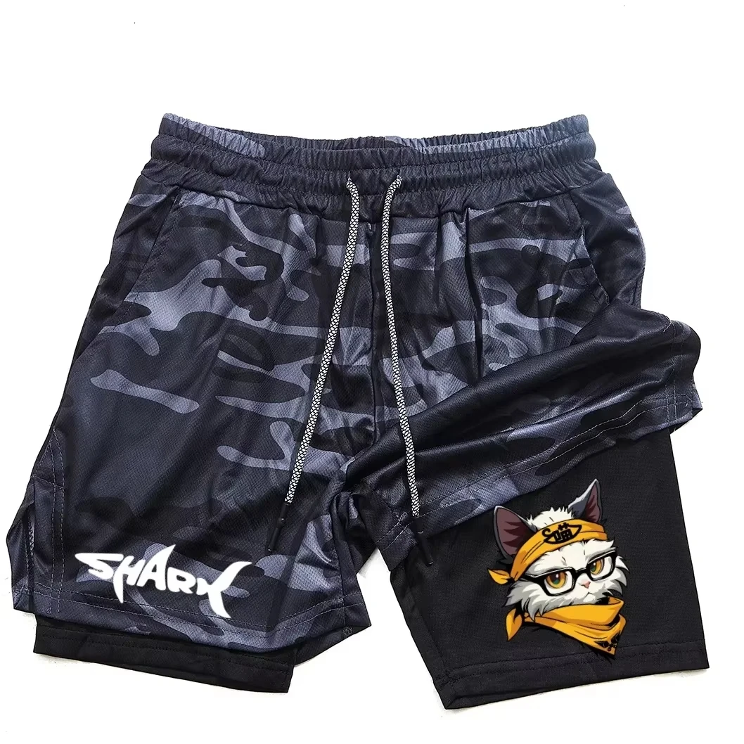 

New Summer Men's Running Short: 2-in-1 Sports Short for Gym Training, Quick-Dry Jogging RL10001