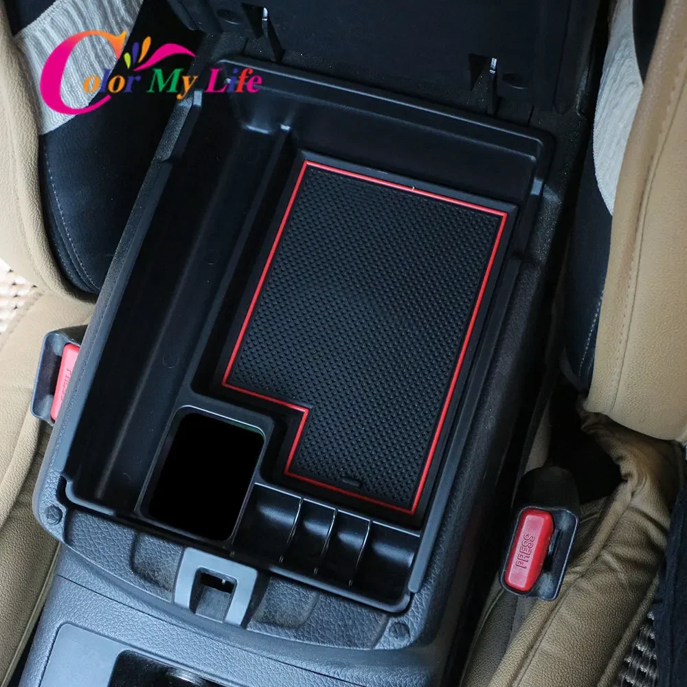 Car Central Storage Armrest Storage Box for Nissan X-trail T32 Rogue 2014-2021 Arm Rest Glove Tray Holder Case Pallet Container