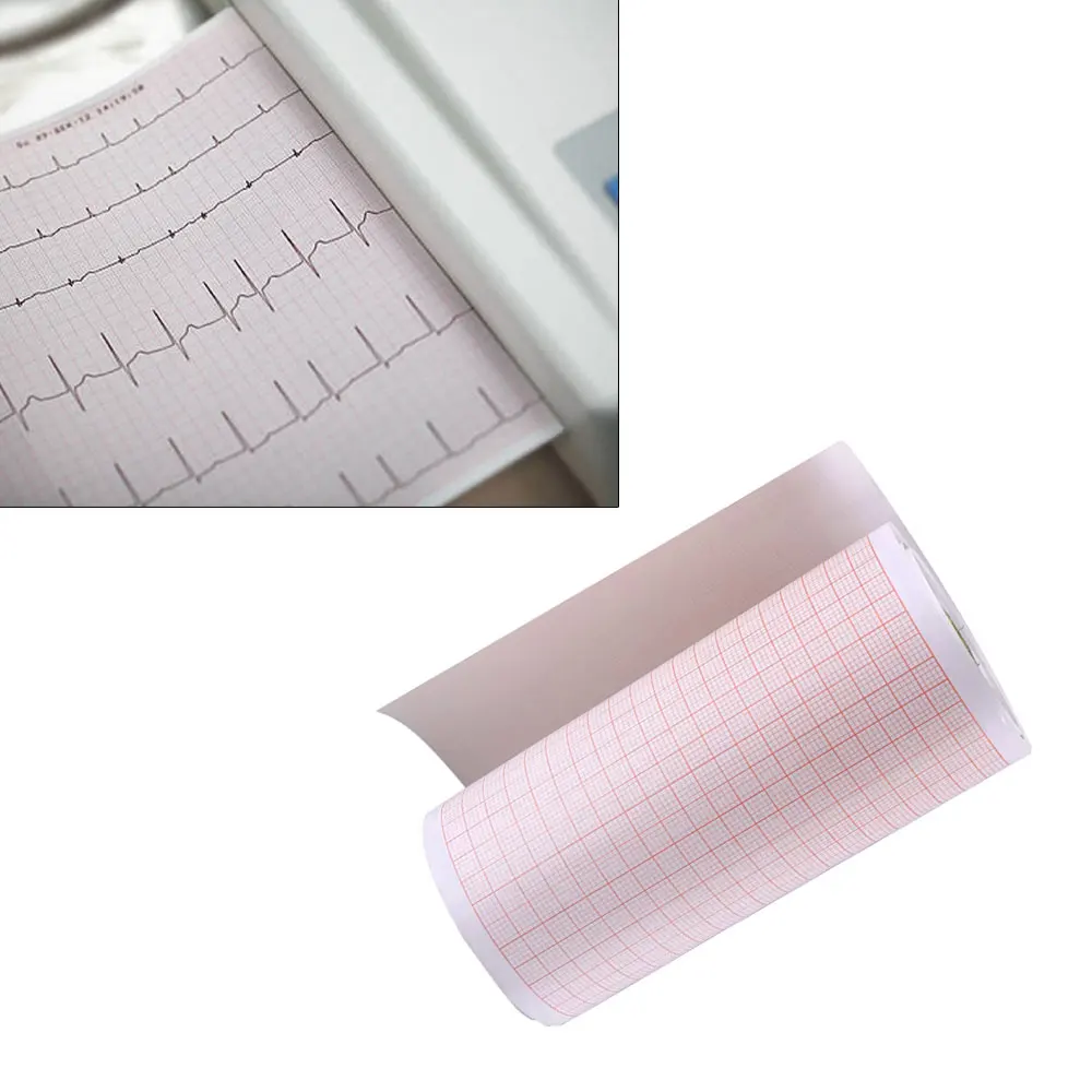Recording Paper of Electrocardiogram ECG EKG Machine 50mm*20m/80mm*20/110mm*20m /210mm Electrocardiograph Thermal Printer Paper