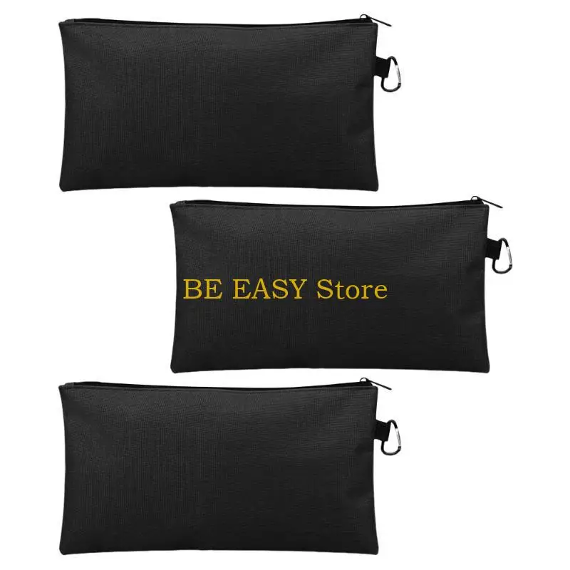 E28F 3 個ツールポーチ小型ツールバッグ多目的ジッパーポーチ整理用防水ユーティリティツール収納オーガナイザー