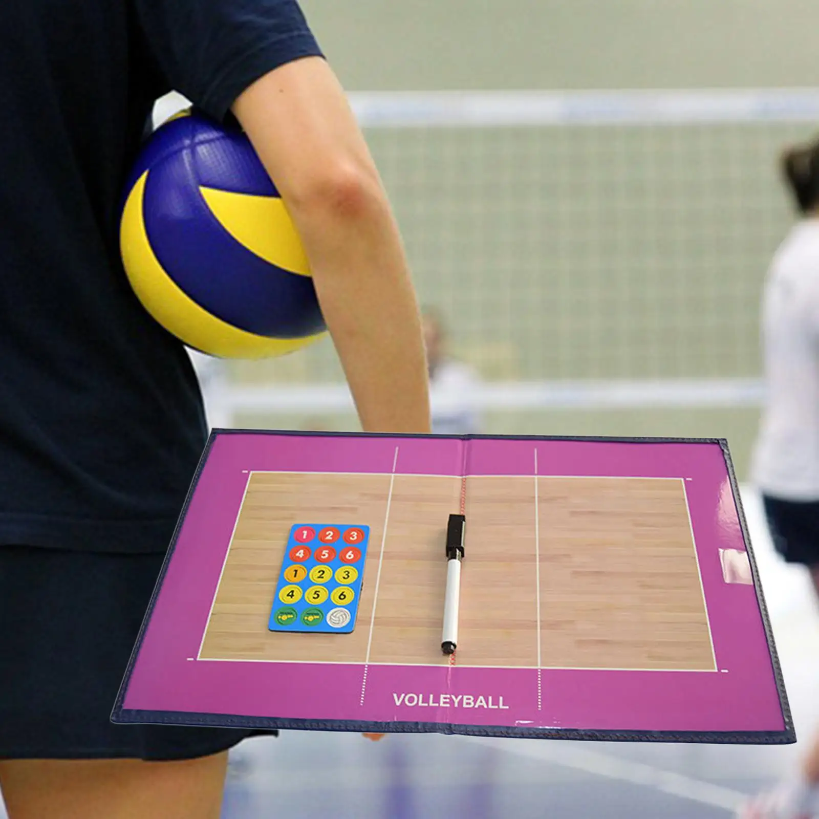 Volleybal Coaching Board met droog uitwisbare coaches Board Strategie Draagbaar