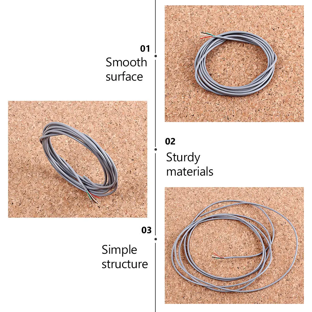 

3 Meter Guitar Pickup Cable 5-Conductor Shielded Wire Hookup Wire for Noise Reduction Isolation Long Wiring Pickup Cable