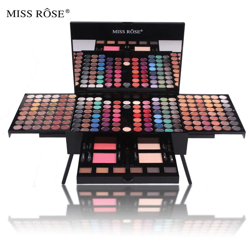 Colors Piano Box Eyeshadow Palette Brushes Long Lasting Waterproof Eyebrow Concealer Beauty Cosmetic Makeup Set