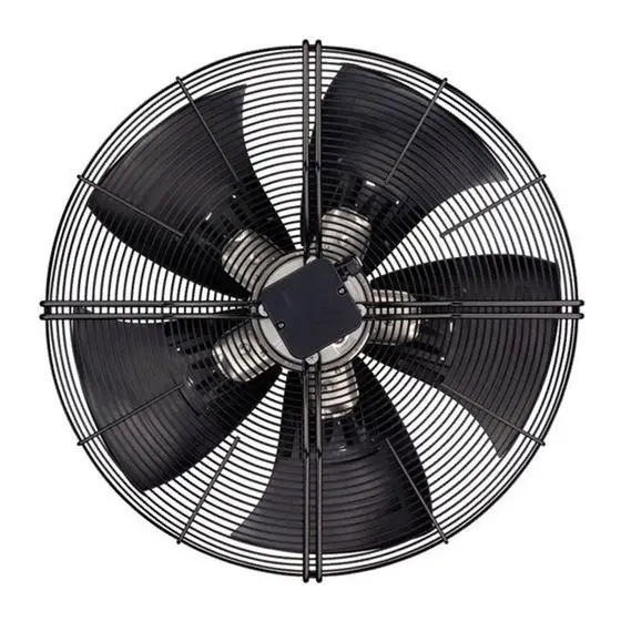 Ventilador Axial de Resfriamento para Condensador de Ar Condicionado Automotivo W1G300-EC24-03 DC 26V 9.8A 255W 3080RPM com Lâminas de Plástico e Rolamento de Esferas