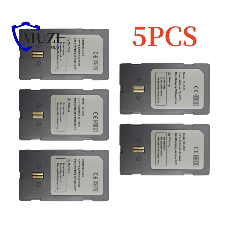 5pcs Brand NEW BL-5000 Battery For Hi-target V30 V60 V90 H32 A8 F66 GPS RTK GNSS Surveying Instrument Battery 7.4V 5200mah