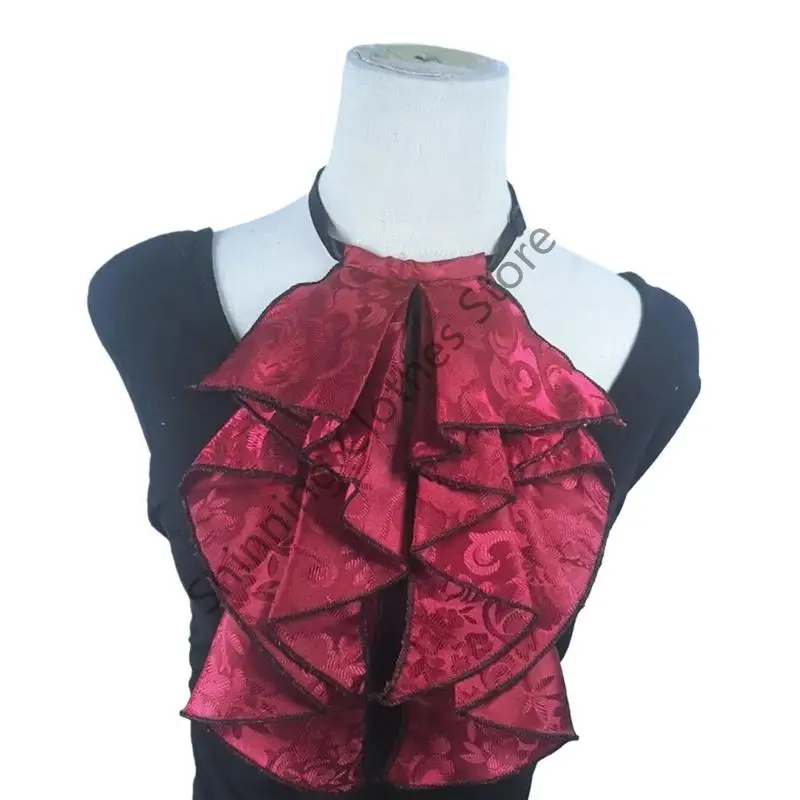 M68A Lace Neck Ruff Elegant Decorative Collar For Formal Occasion Stage Show Outfit