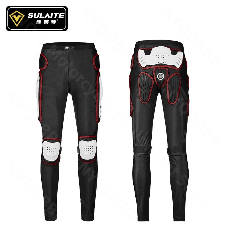 

SULAITE Motorcycle Armor Pants Off Road Cycling Armor Pants Extreme Sports Pulley Anti Fall and Anti Collision Armor Pants