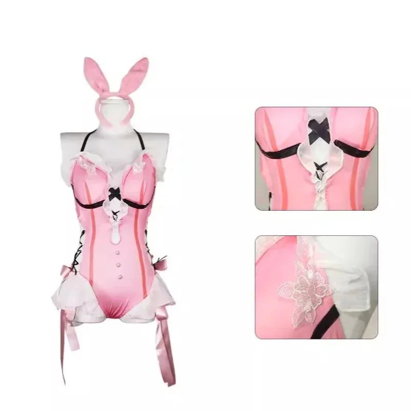 파티 핑크 수영복 우펜베리 션 미아오 의상 변장 섹시한 캐릭터 초여름 코스프레;4.f'7;j,3'