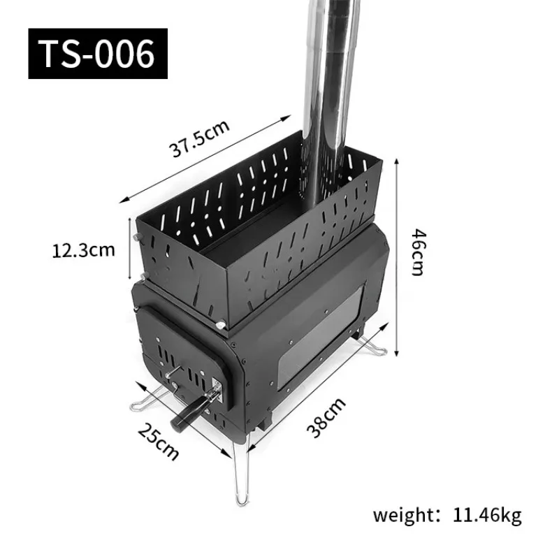 Portable Wood-Burning Sauna for Camping & Hiking: With Long Chimney & Reusable Firewood Design