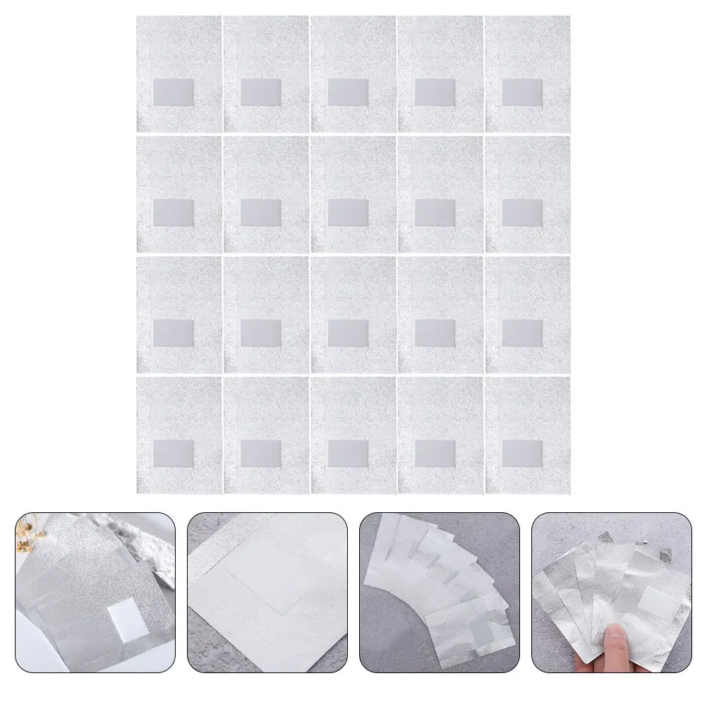 

100Pcs Nail Foil Sheets Gel Polish Remover Tin Foil Wraps Thick Flexible Nail Polish Remover Pads Professional Manicure Supplies