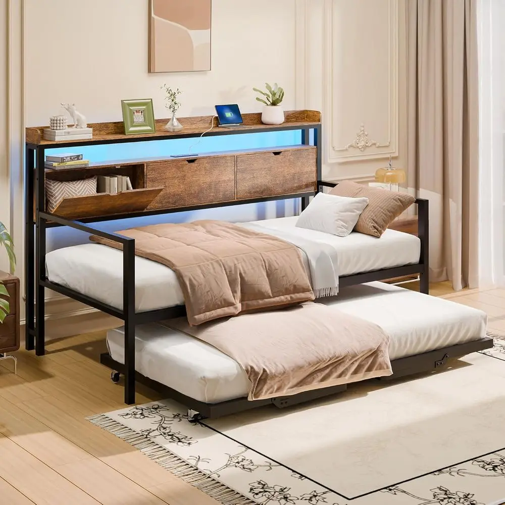 Twin Daybed With Po…