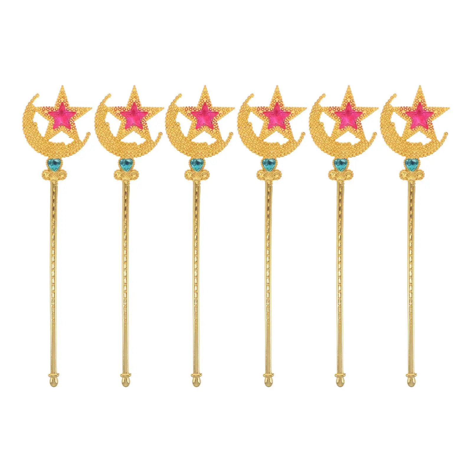 

6pcs Star for Kids Children's Dance For Kids Props Party Accessories Glitter Wand Festival Stick Role Play