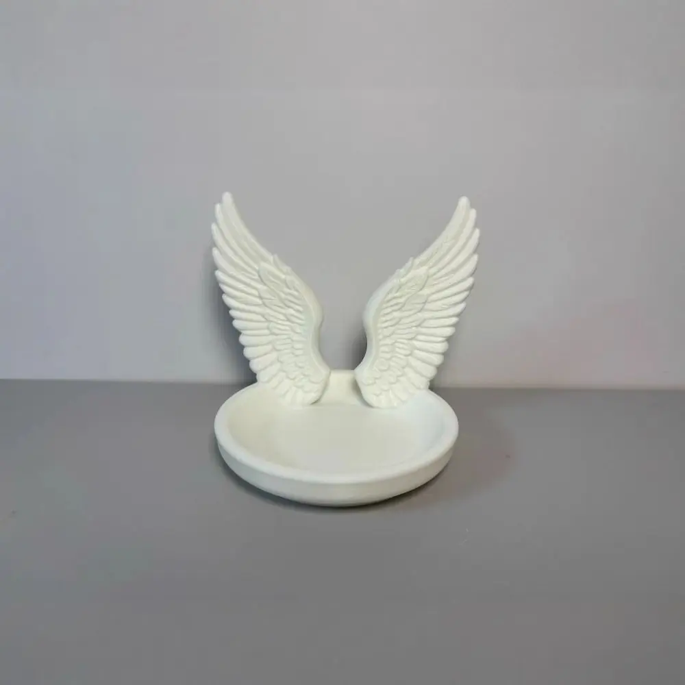 Minimalist Angel Wings Jewelry Storage Tray Creative Elegant Bracelets Organizer Simple Decorative Mini Key Tray Room Decor