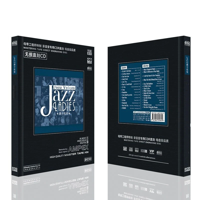 

Jazz Lisa Ono Saskia Bruin Music CD Close Your Eyes Album Fly Me To The Moon 2pcs Music Record Cosplay Walkman Soundtracks Box