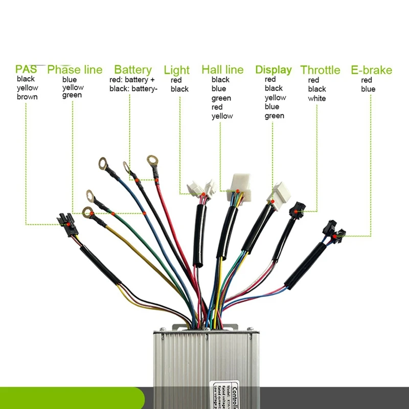 Imagem -05 - Controlador de Display Lcd kt para Ebike Onda Quadrada com Linha Leve 48v 1000w 1500w 2000w 3000w 50a