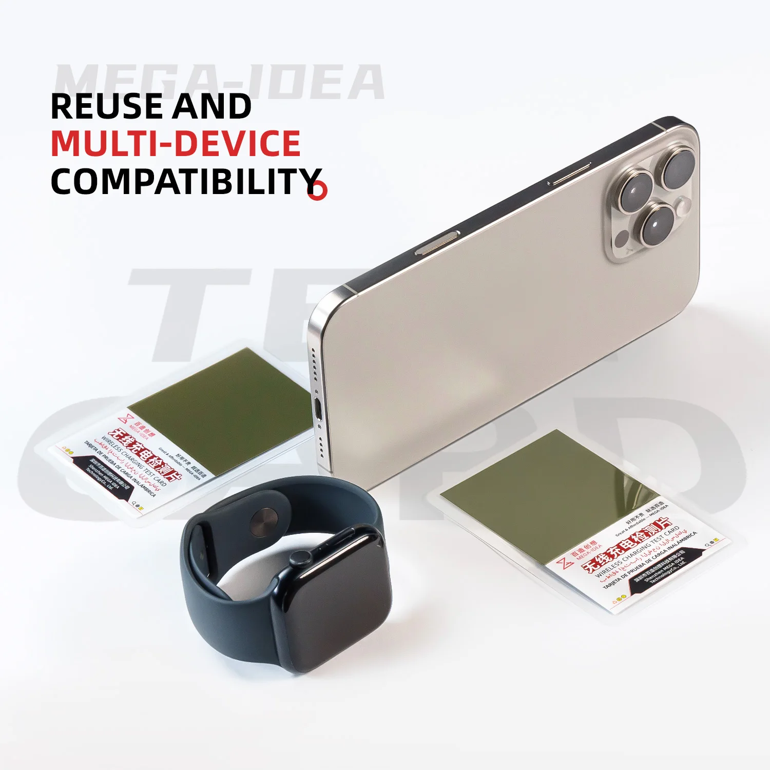

MEGA-IDEA Wireless Charging Test Sheet Detection Card Non-Destructive Testing for Mobile Phone Repair Test Card