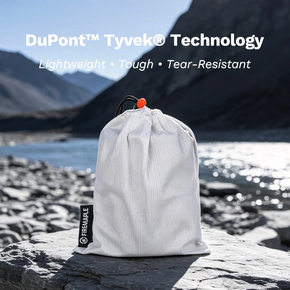 Fire Maple DuPont Tyvek Lightweight Drawstring Storage Sack 6g Tear-Resistant Water-Repellent Pouch Backpacking Hiking & Camping