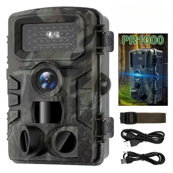 Hunting Trail Camera 58MP IP66 PR700 HD Game Night Vision Motion Activated Trigger Security Cameras Outdoor Wildlife Photo Traps