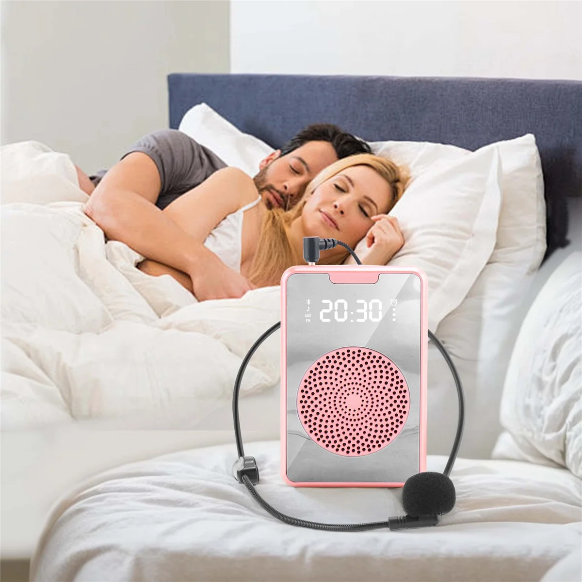 AMPLIFICADOR DE voz portátil para profesores, auriculares con micrófono, altavoz recargable para entrenamiento, guía turístico, aula