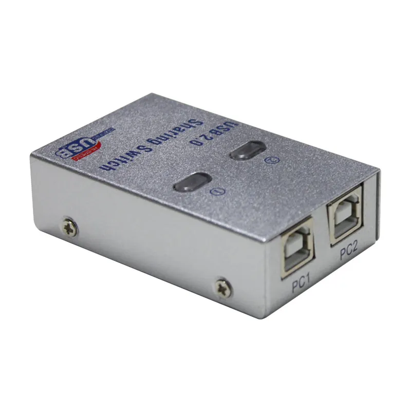AMS-S2P1-J USB2.0 Printer Switch Switcher Sharing Device 2 in 1 out Printer Adapter For PC Laptop 2 in 1 Printer Converter
