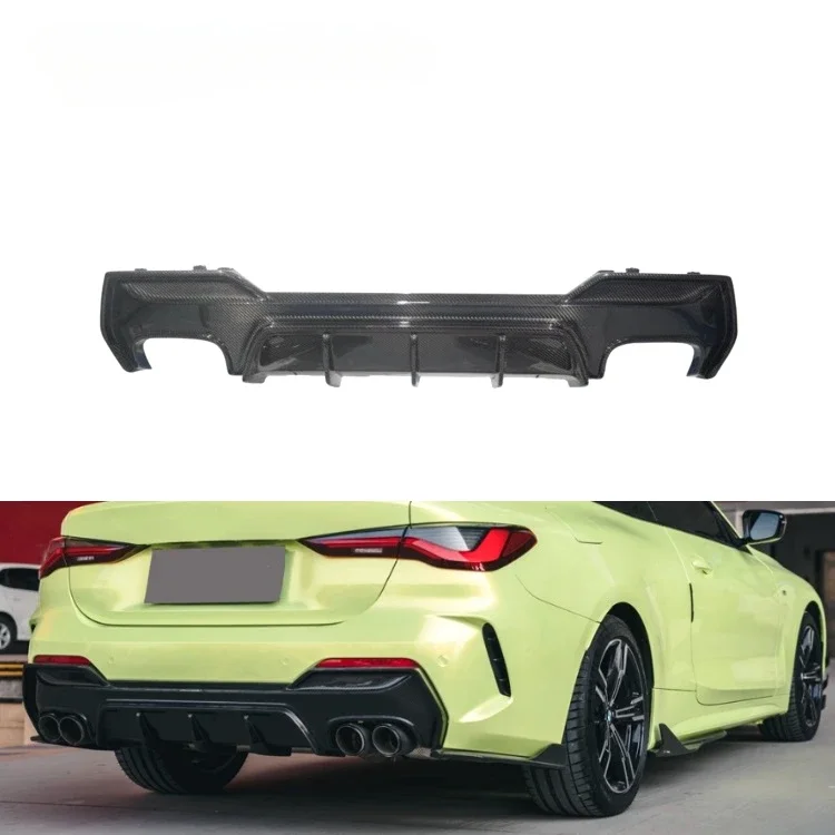 

Carbon Fiber Car Rear Bumper Lip Spoiler Diffuser For Bmw 4 Series G22 2021-2022 Rear Diffuser