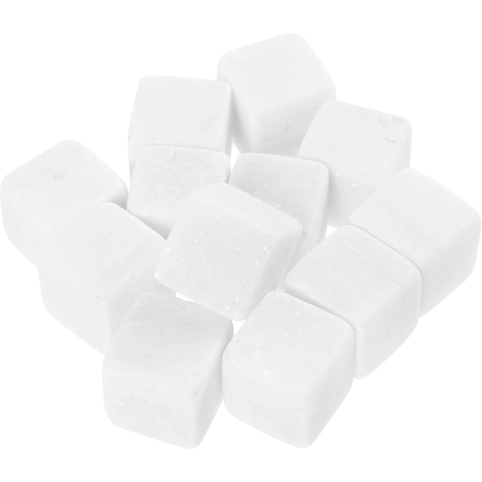 

12 Pcs Gray 2x2x2 Whiskey Stones Reusable Ice Cubes Marble Chilling Rocks Birthday Present Beverage Cooling Household