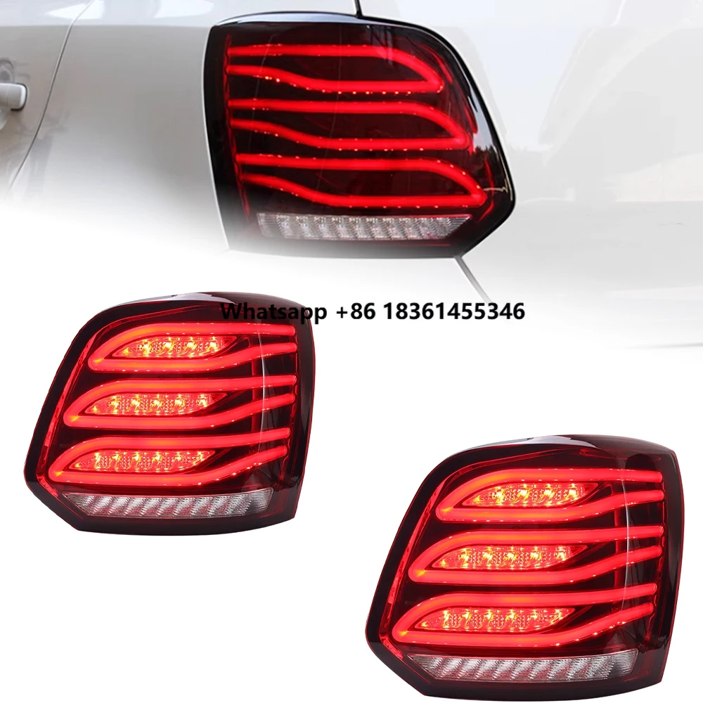 

Car Styling Tail Lamp for LED Tail Light 2009-2017 Polo Tail Lighs LED DRL Dynami Signal Brake Reverse auto Accessories