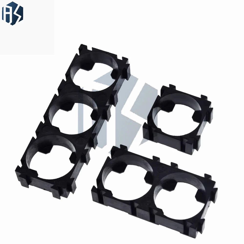 البلاستيك 1 2 3 خلية 18650 حامل البطارية قوس بطاريات أسطوانية حزمة تركيبات مكافحة الاهتزاز صندوق تخزين من الألومنيوم DIY بها بنفسك #4