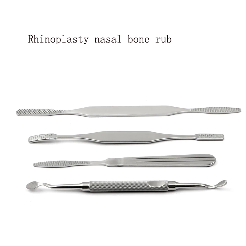 สแตนเลส Rhinoplasty Instruments จมูกกระดูกถูตรงขอบด้านนอก Arc ภายใน Arc เครื่องสำอางค์เครื่องมือ Nasal Bone F