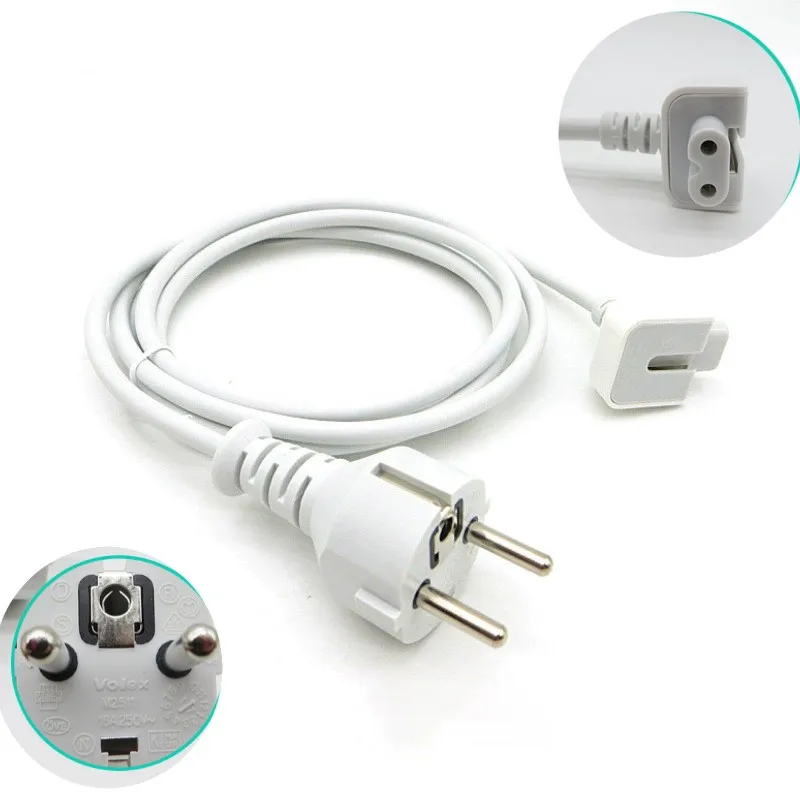 

1.8M AC Power Adapter EU Europe Plug Extension Cable for Mac MacBook Pro Air Laptop for IPAD IPHONE Charger Cord Type