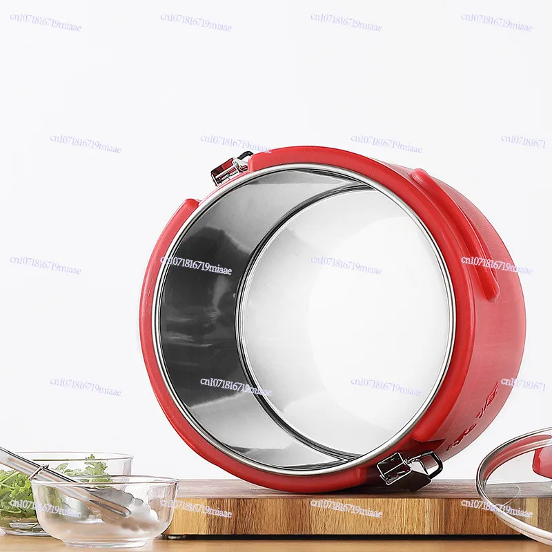 

Stainless steel insulation bucket Large capacity outdoor transportation bucket Cold and heat insulation Household rice bucket