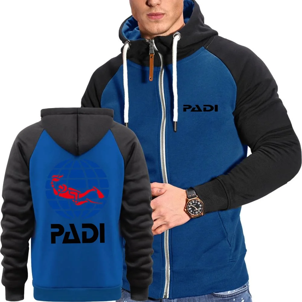 Популярные мужские толстовки с капюшоном, толстовки для подводного плавания, куртка с капюшоном Padi, верхняя одежда, ветрозащитная флисовая спортивная одежда, пальто, уличная одежда больших размеров