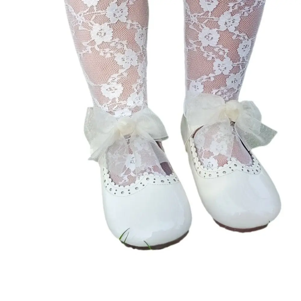 

Новые белые кружевные носки: дышащие, эластичные, до колена, винтажные, длинные, для девочек