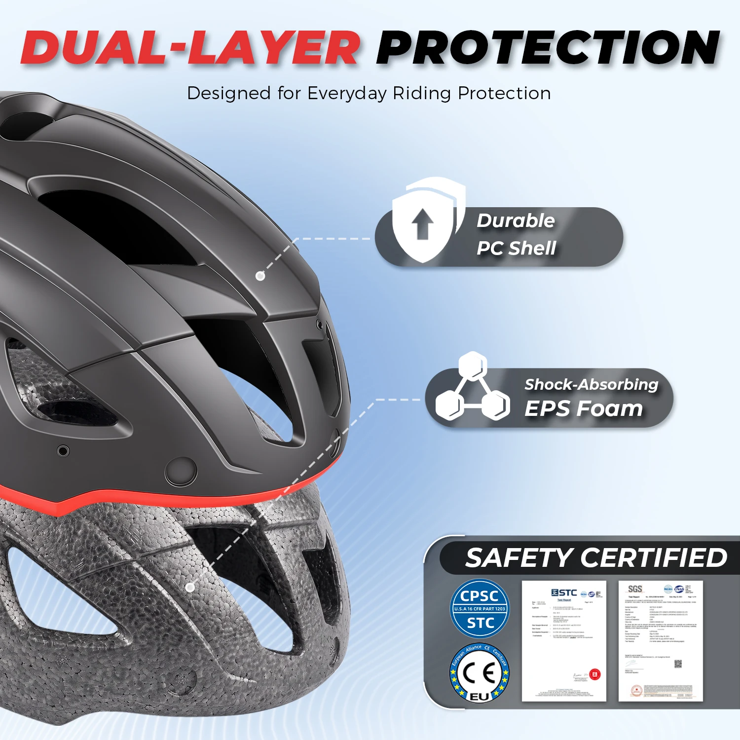 VICTGOAL Bike Helmet With Goggle Visor USB Rechargeable LED Rear Light for Adult Men Road MTB Mountain Ebike Cycling Helmets
