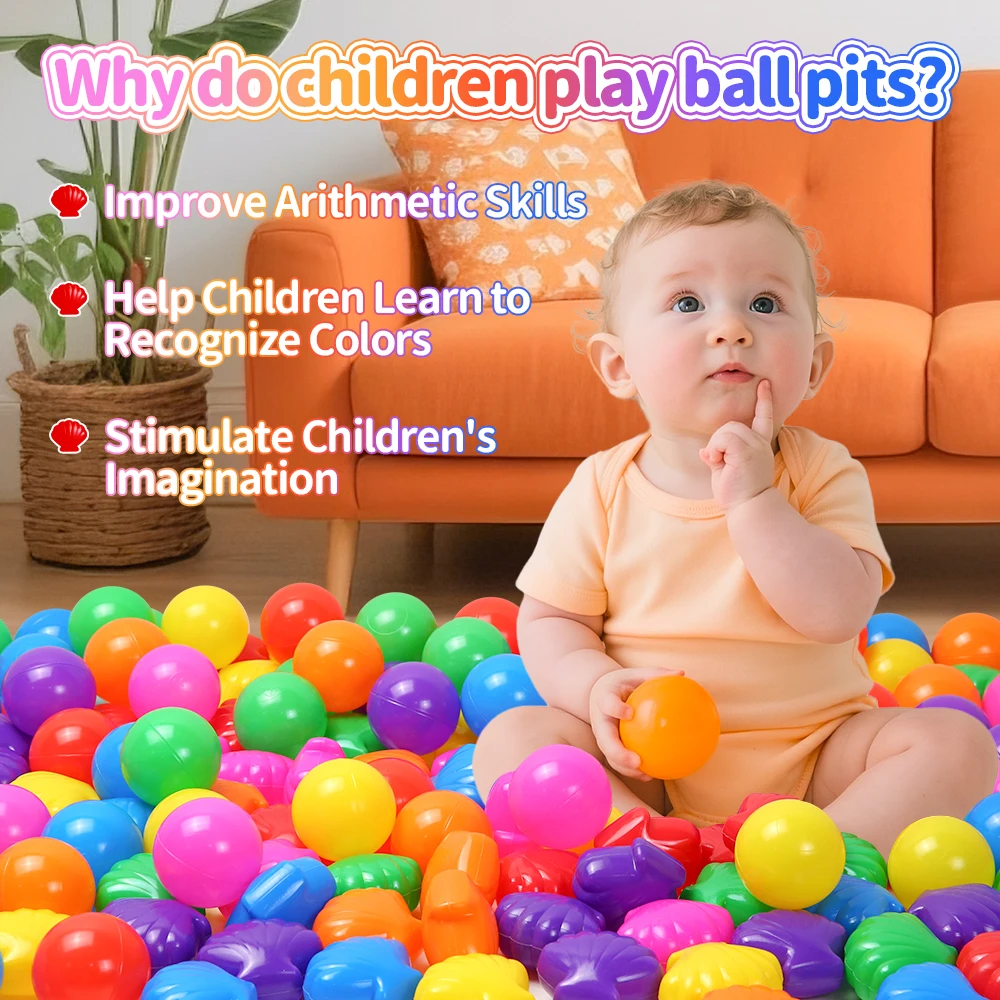 COLOBOBO 100 個カラフルなボールソフトプラスチックオーシャンボール感覚トレーニング教育ツールおもちゃ子供水プール誕生日プレゼント